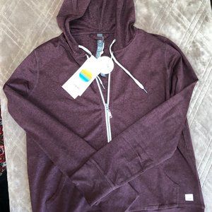 Vuori Small Ruby Heather Zipper Hoodie.